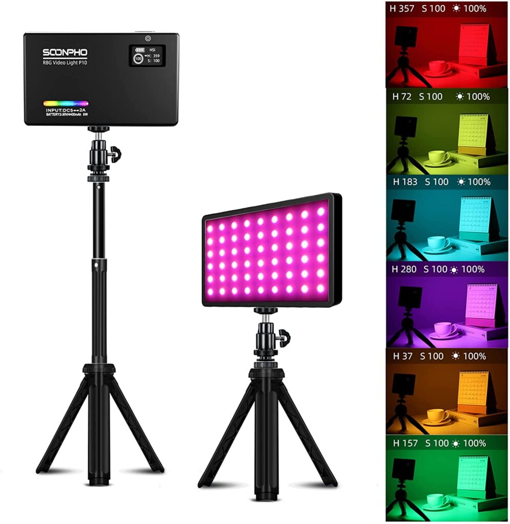 SOONPHO RGBビデオライト led 撮影用ライト
